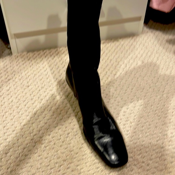 Authentic New Prada blk leather boots size 39 Euro/8.5-9 American Sizing. NBW. - Picture 3 of 8